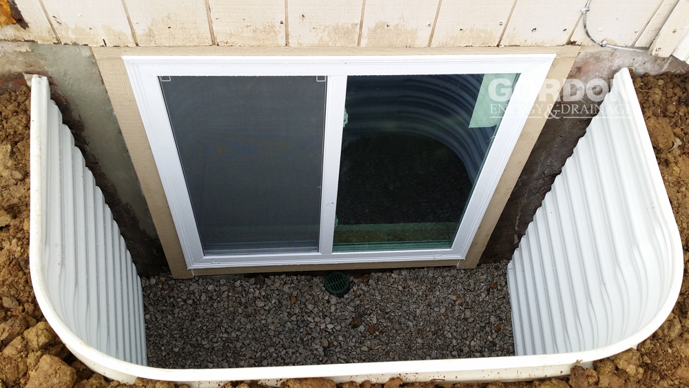 Installed Egress Window Well